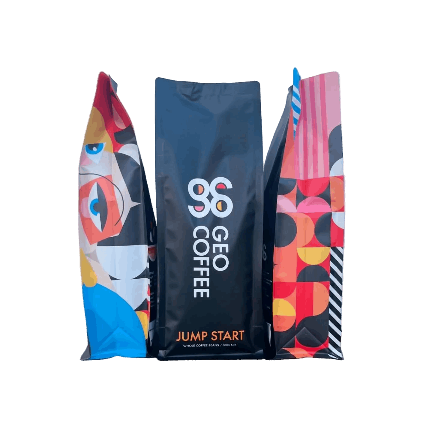 Geo Origins freshly roasted coffee beans bag