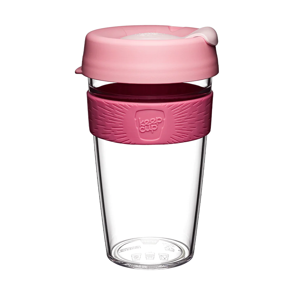 Original KeepCup in pink with lid