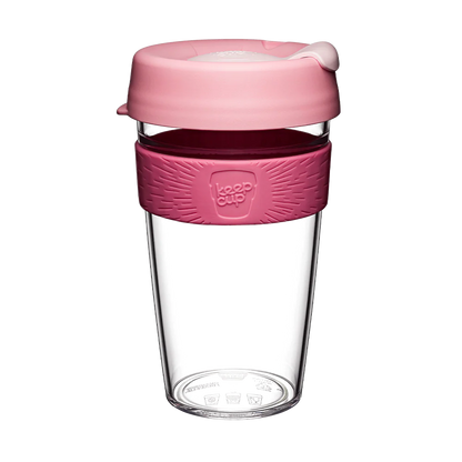 Original KeepCup in pink with lid