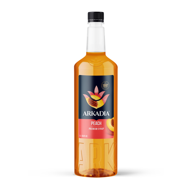 Arkadia Peach syrup 1L bottle