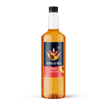 Arkadia Peach syrup 1L bottle