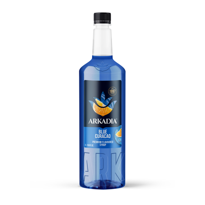 Arkadia Blue Curacao syrup 1L bottle