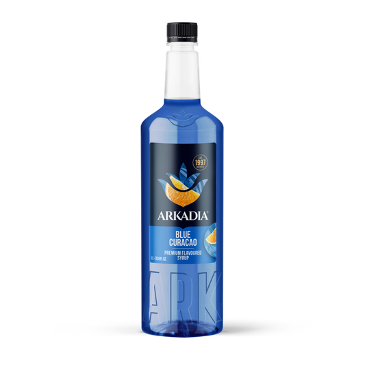 Arkadia Blue Curacao syrup 1L bottle