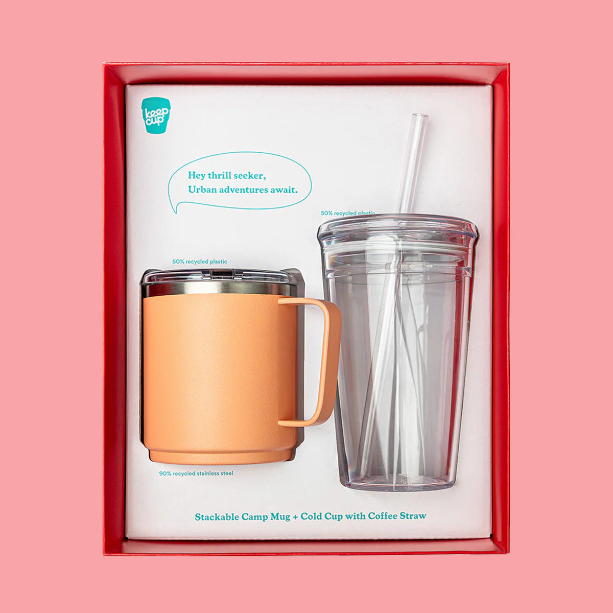 KeepCup Urban Adventurer bundle camp mug and cold cup