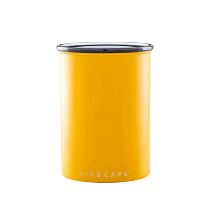 Yellow airscape container on a white background