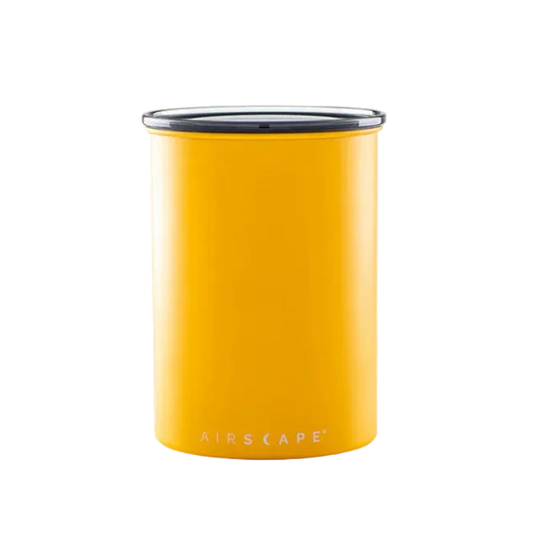 Yellow airscape container on a white background