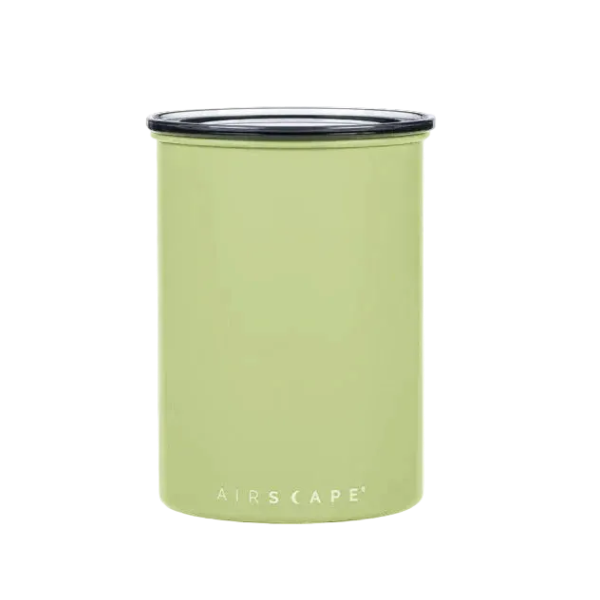 Green airscape container on a white background