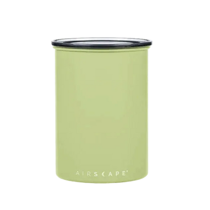 Green airscape container on a white background