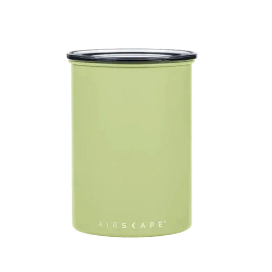 Green airscape container on a white background