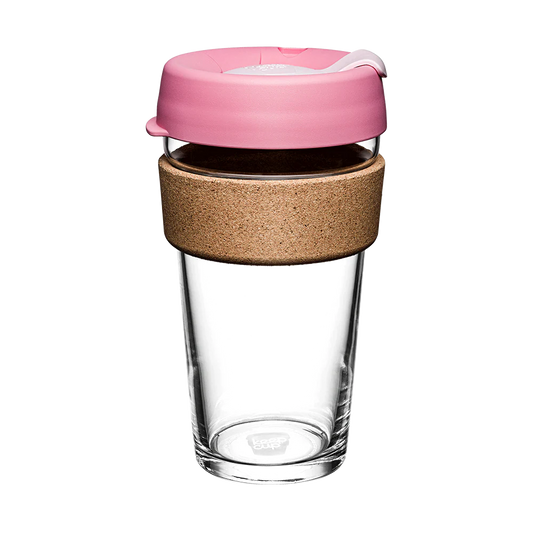 KeepCup Brew Cork reusable glass coffee cup