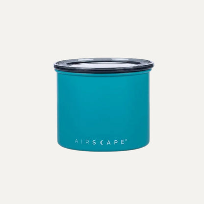 Airscape Classic matte turquoise coffee storage canister