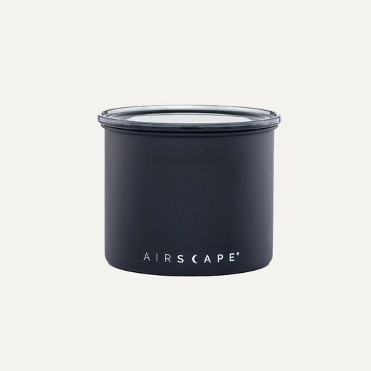 Airscape Classic matte black coffee storage canister