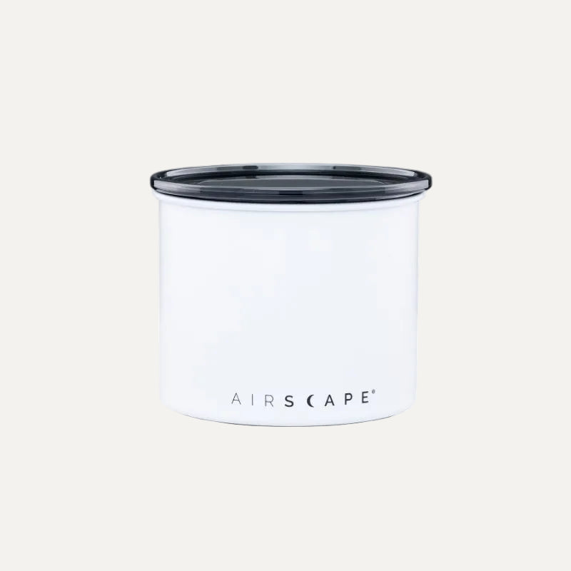 Airscape Classic matte chalk white coffee storage canister