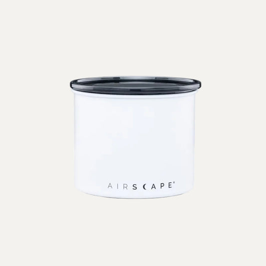 Airscape Classic matte chalk white coffee storage canister