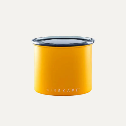 Airscape Classic matte yellow coffee canister packaging